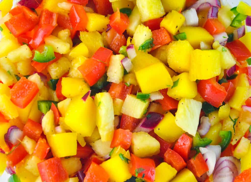 Pineapple Mango Salsa - The Culinary Compass