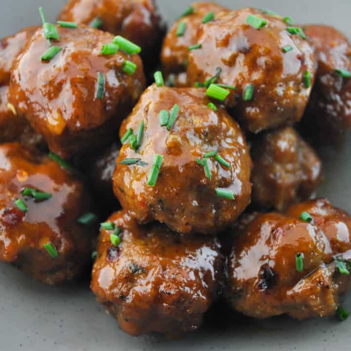 Quick Baked Turkey Meatballs