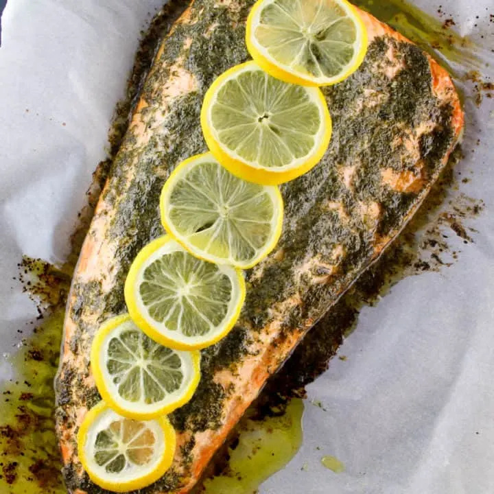 Lemon Dill Garlic Butter Salmon