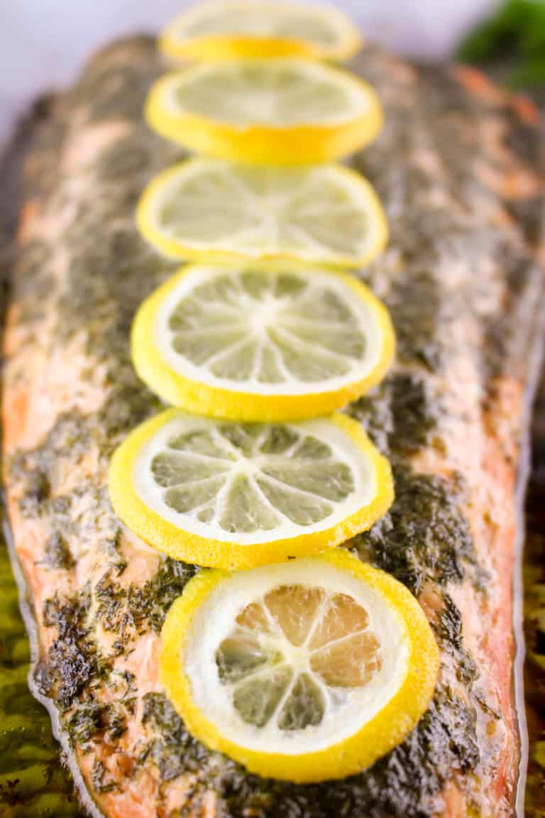 Lemon Dill Garlic Butter Salmon