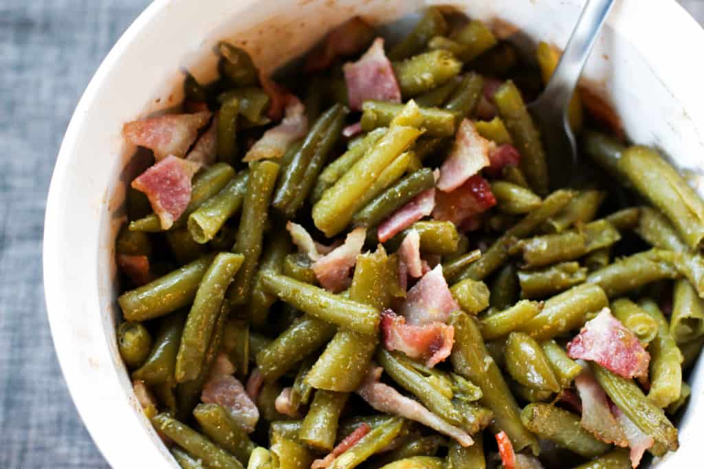 Green Bean and Bacon Casserole - The Culinary Compass