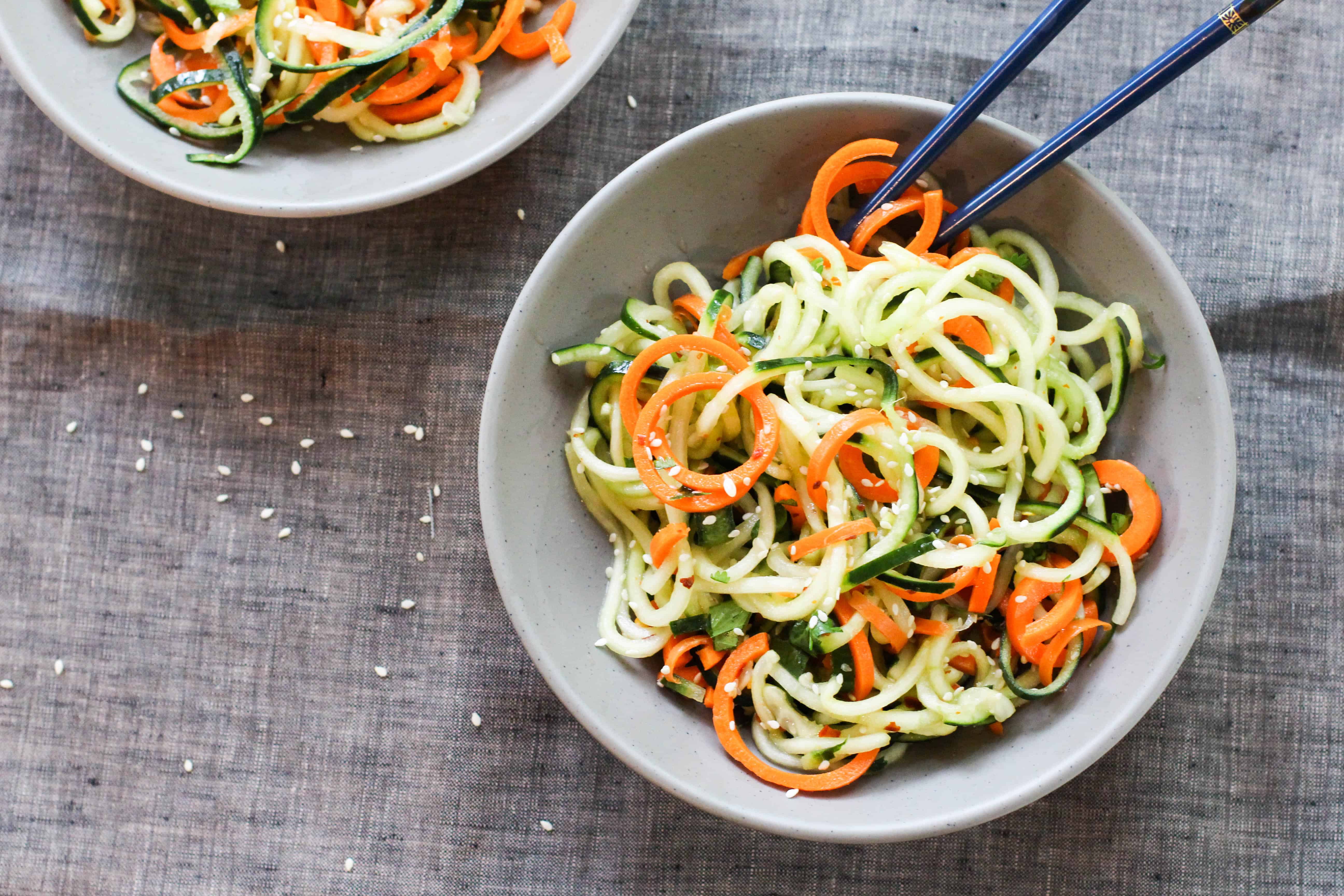 Asian Cucumber Carrot Salad - Culinary Compass