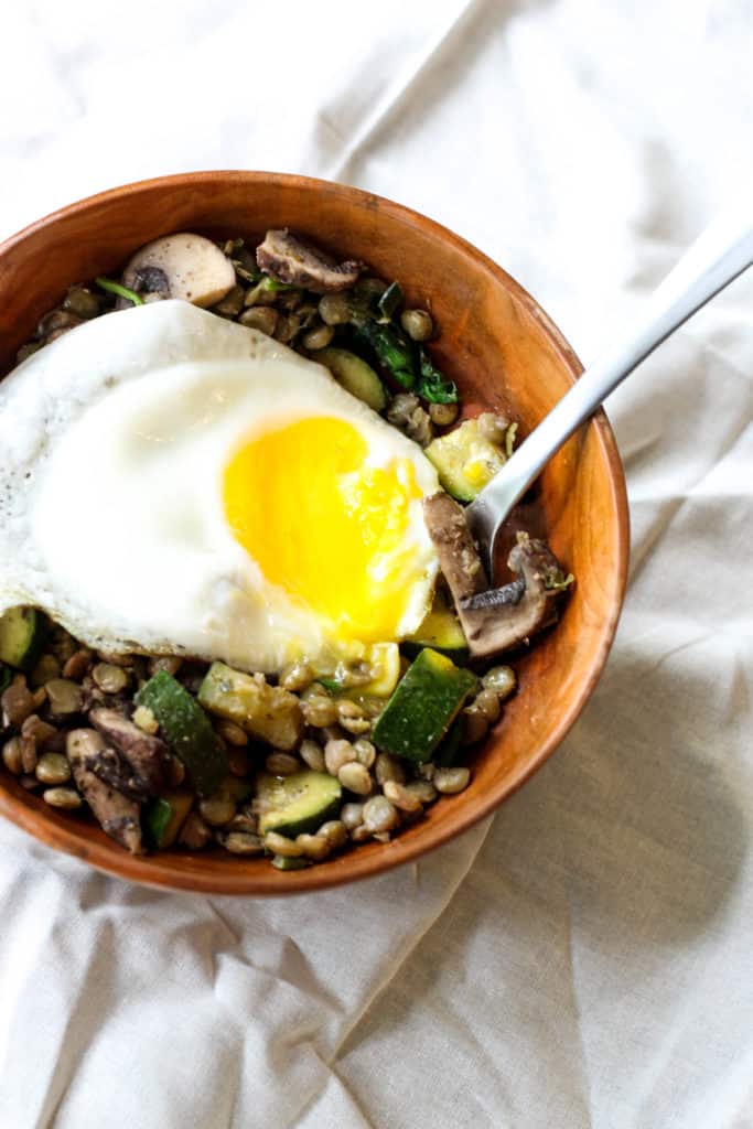 This Breakfast Veggie Bowl is quick, hearty, and so easy to make your own!