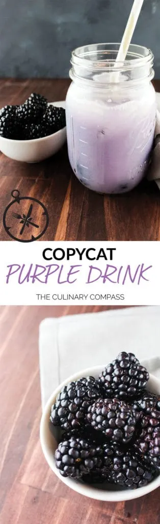 Here's the easiest way to make the Starbucks Copycat Purple Drink at home!