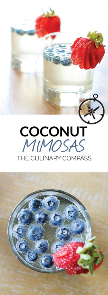 These Coconut Mimosas are a summery version of your favorite cocktail!