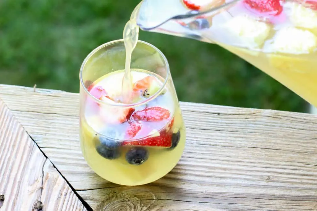 This Summer Sangria is the perfect way to cool off on these hot summer days!