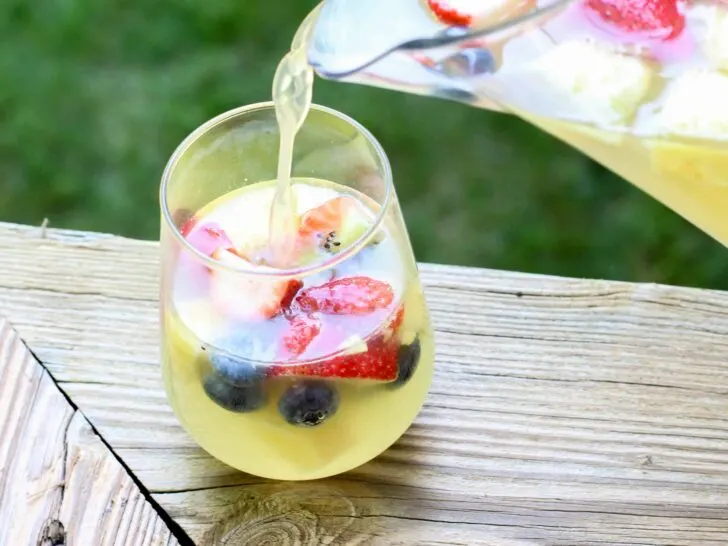 This Summer Sangria is the perfect way to cool off on these hot summer days!