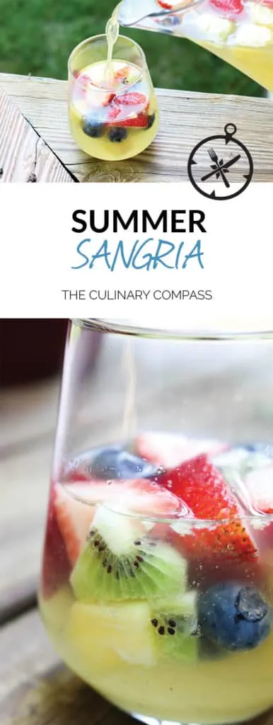 This Summer Sangria is the perfect way to cool off on these hot summer days!