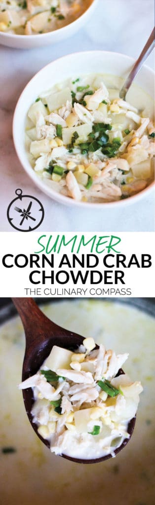 This Summer Corn and Crab Chowder is an easy and light dish that's full of flavor!