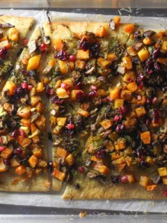 This Fall Veggie Pizza is packed with warm fall flavors and is so easy to make!