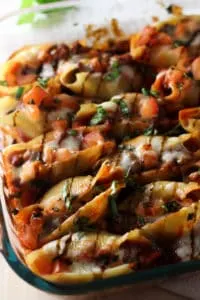 These Sausage Caprese Stuffed Shells are full of flavor and easy to make!