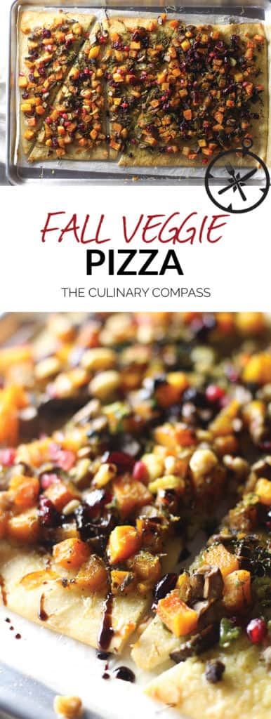 This Fall Veggie Pizza is packed with warm fall flavors and is so easy to make!