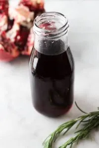 This Pomegranate Rosemary Spritzer is a fruity and earthy take on a typical toast!