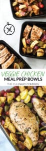 These Veggie Chicken Meal Prep Bowls are easy to make and perfect for both the first-time and veteran meal preppers!