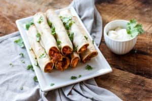 These Chicken Taquitos are full of flavor and make for a great snack or appetizer!