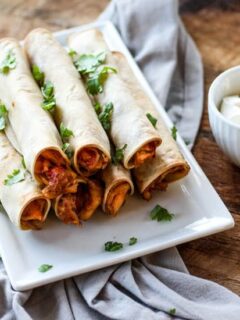 These Chicken Taquitos are full of flavor and make for a great snack or appetizer!