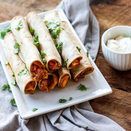 These Chicken Taquitos are full of flavor and make for a great snack or appetizer!