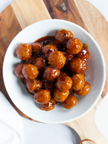 Chipotle Peach Meatballs Recipe (Sweet & Spicy Appetizer)