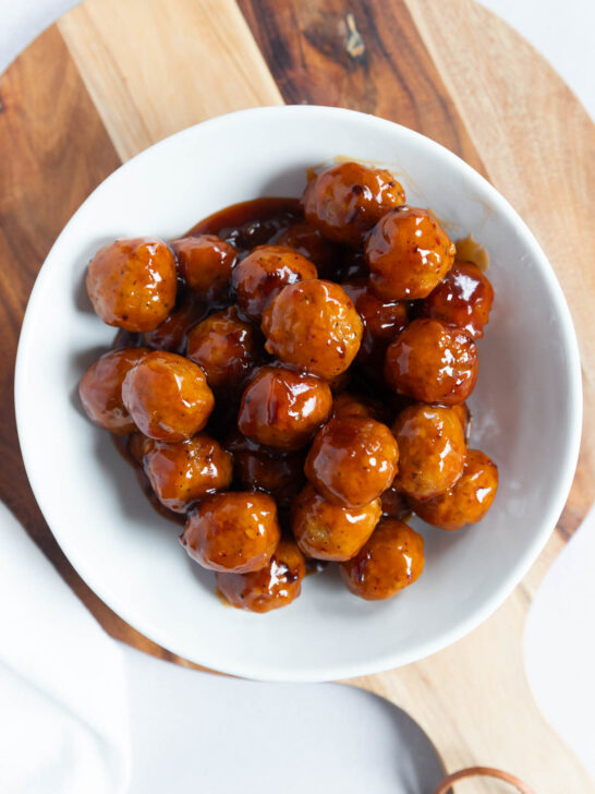 Chipotle Peach Meatballs Recipe (Sweet & Spicy Appetizer)