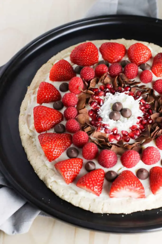 This Fruit Pizza is so easy to throw together and perfect to dress up for any occasion!