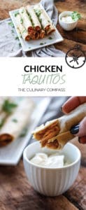 These Chicken Taquitos are full of flavor and make for a great snack or appetizer!