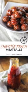 These Chipotle Peach Meatballs have the perfect kick for any occasion and are so easy to make!