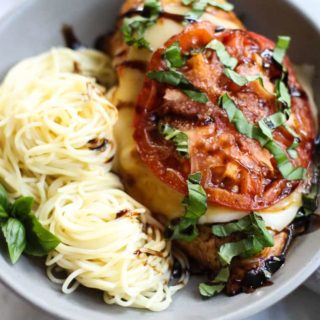 This Baked Chicken Caprese is full of bright summery flavors and is so easy to throw together!