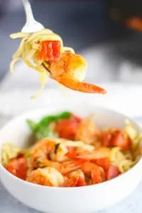 This Shrimp Fra Diavolo is light, easy and has the perfect amount of spice!