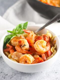 This Shrimp Fra Diavolo is light, easy and has the perfect amount of spice!