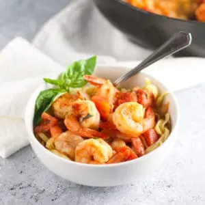 This Shrimp Fra Diavolo is light, easy and has the perfect amount of spice!