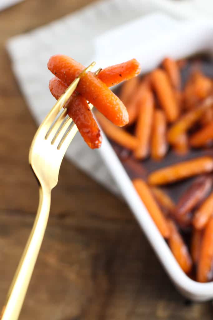 These Honey Braised Carrots are the perfect side dish for Easter! Full of flavor and so easy to make. They’ll be sure to be a crowdpleaser!