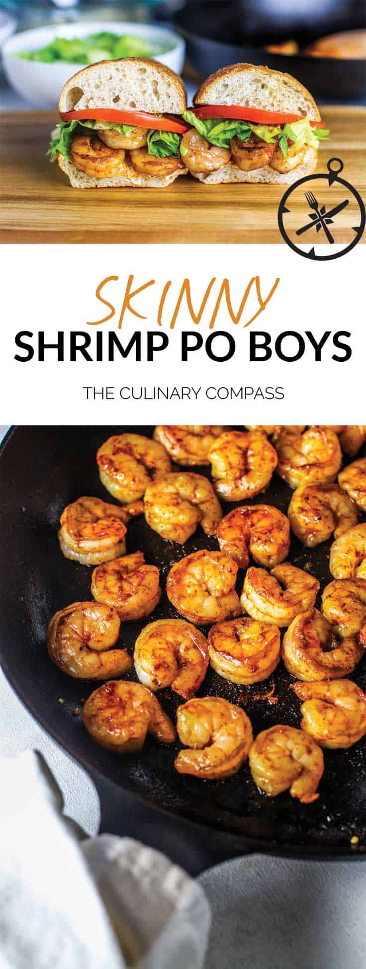 Skinny Shrimp Po Boy - The Culinary Compass