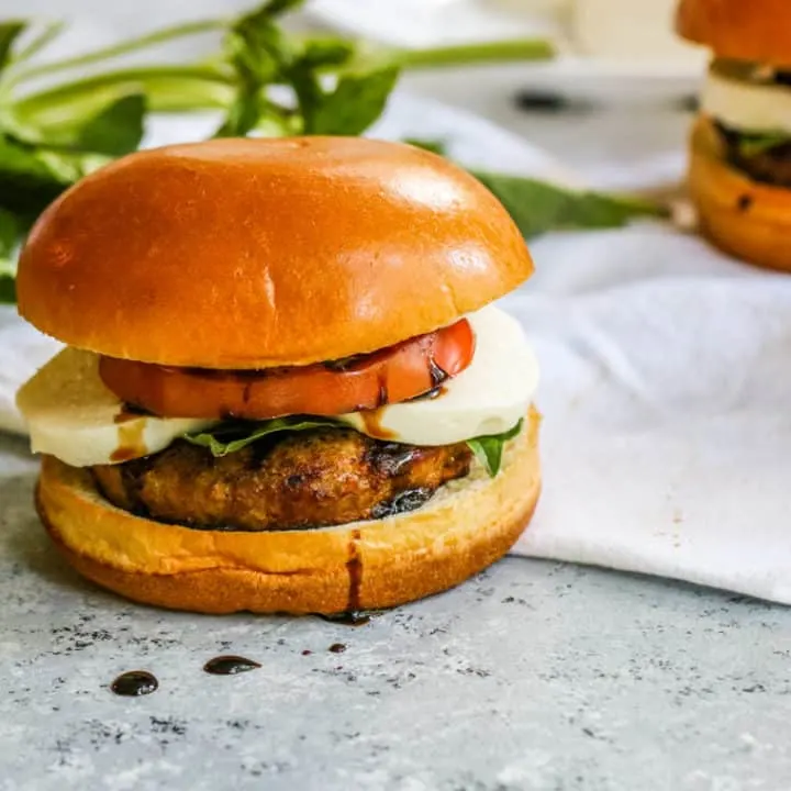 These Caprese Turkey Burgers are the perfect light and flavorful burger for the summer!