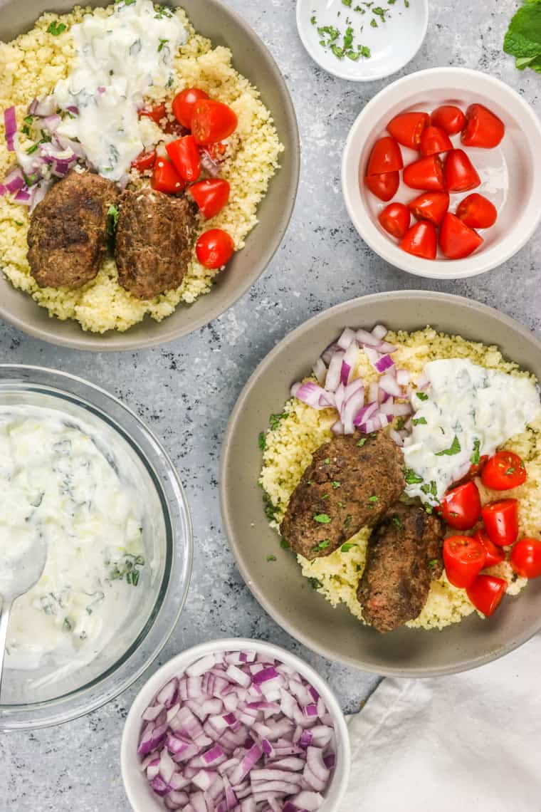 These Aussie Ground Lamb Kofta Bowls are so easy to make and full of flavor!