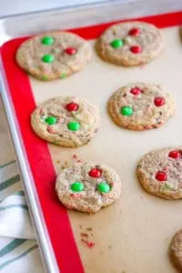 My Mom's M&M Cookies are easy to make and are sure to be a crowd pleaser!