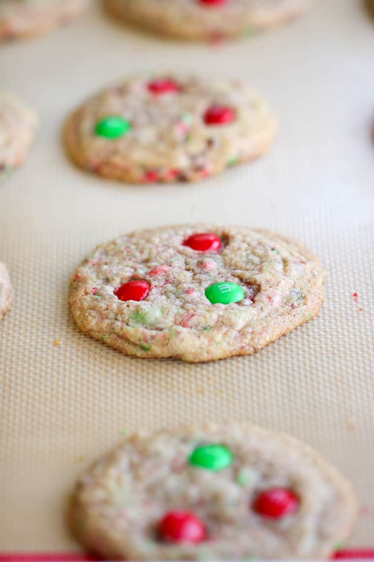 My Mom's M&M Cookies are easy to make and are sure to be a crowd pleaser!