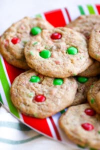 My Mom's M&M Cookies are easy to make and are sure to be a crowd pleaser!