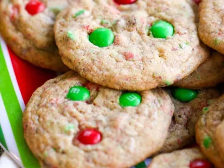 My Mom's M&M Cookies are easy to make and are sure to be a crowd pleaser!