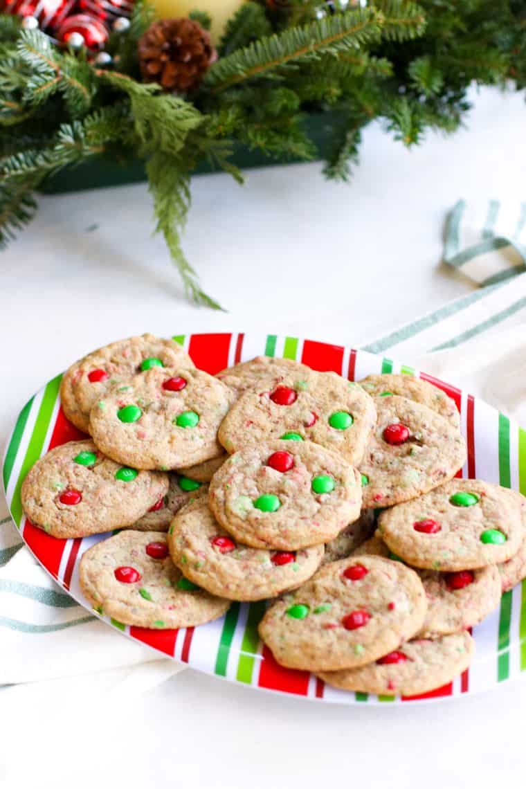 My Mom's M&M Cookies are easy to make and are sure to be a crowd pleaser!