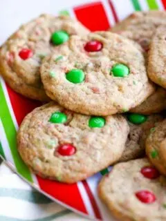My Mom's M&M Cookies are easy to make and are sure to be a crowd pleaser!