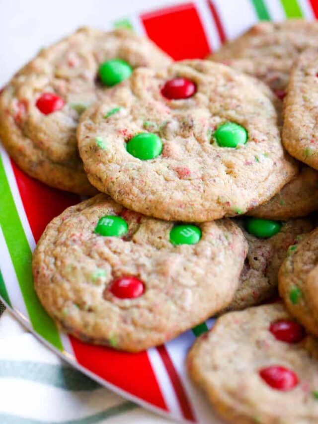 My Mom's M&M Cookies are easy to make and are sure to be a crowd pleaser!