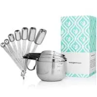 Stainless Steel Measuring Cups and Spoons