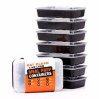 Evolutionize Healthy Meal Prep Containers - 7 Pack, Single Compartment, 28 Ounce