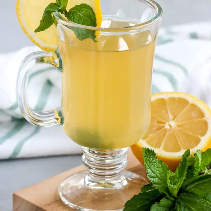 This Mint Hot Toddy is the easiest drink to make to keep cozy on a cold day.