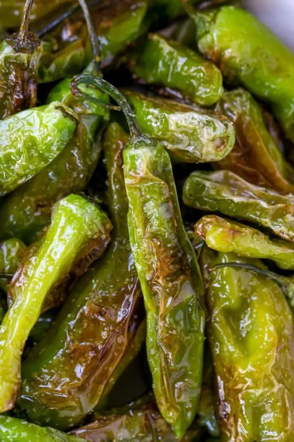 These Easy Shishito Peppers are so quick to make and the perfect snack for anytime.