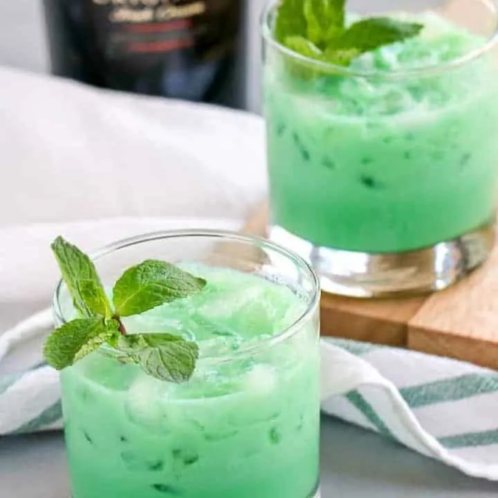 It only takes three ingredients to make this Baileys Grasshopper which is light and refreshing.