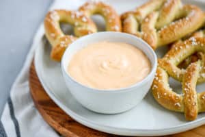 This Beer Cheese Dip is so quick and easy to make and only takes 3 ingredients!