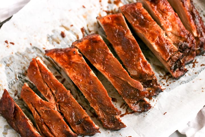 These slow roasted Guinness BBQ Ribs are easy to make and are so tender with many layers of flavors.