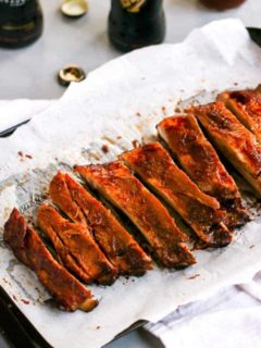 These slow roasted Guinness BBQ Ribs are easy to make and are so tender with many layers of flavors.