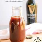 This Guinness BBQ Sauce is quick to make and has so many layers of flavors that pairs well with lots of dishes.